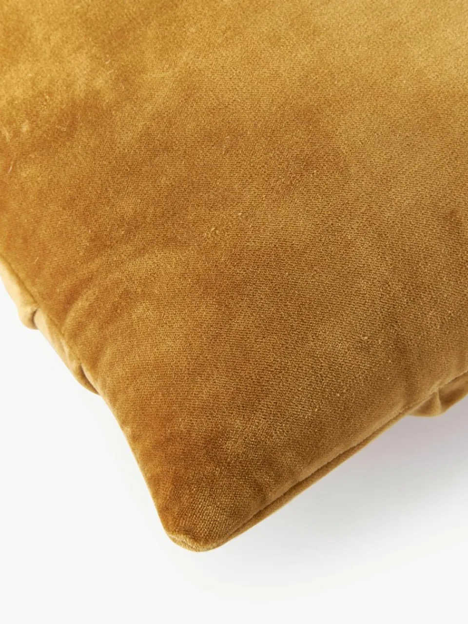 Geruffeld fluwelen kussen Vada^Westwing Collection Outlet