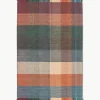 Geruit wollen vloerkleed Bliss met franjes^Westwing Collection New