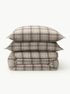 Geruite flanellen dekbedovertrek Macy^Westwing Collection Online