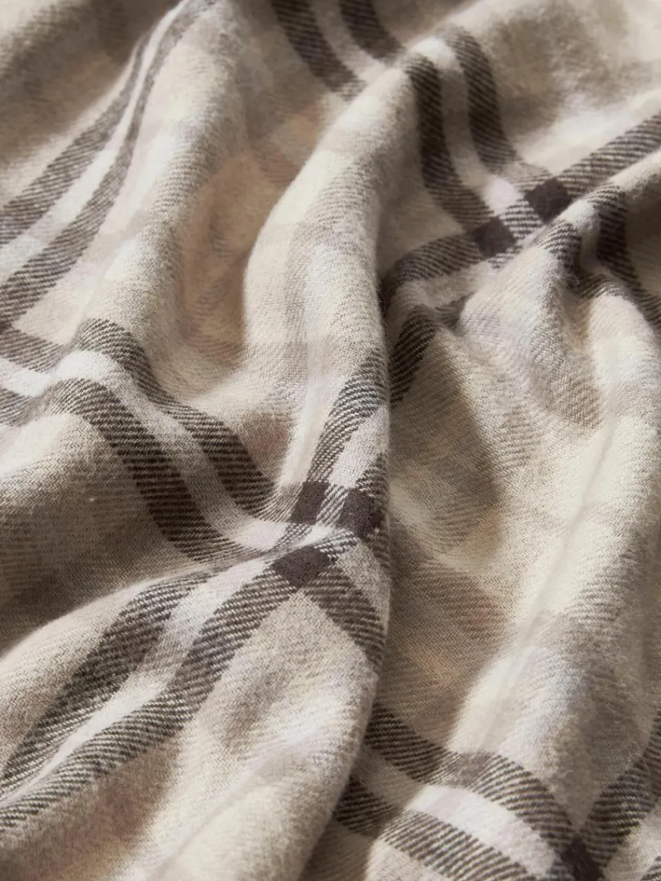 Geruite flanellen dekbedovertrek Macy^Westwing Collection Online