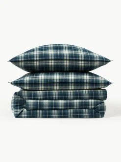 Geruite flanellen dekbedovertrek Macy^Westwing Collection Outlet