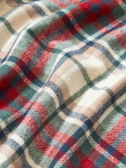 Geruite flanellen kussenhoes Linsay^Westwing Collection Outlet