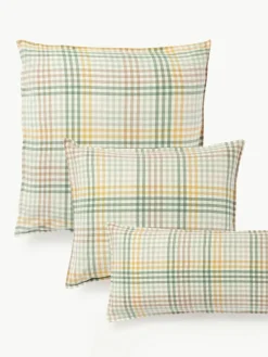 Geruite flanellen kussenhoes Eli^Westwing Collection Sale