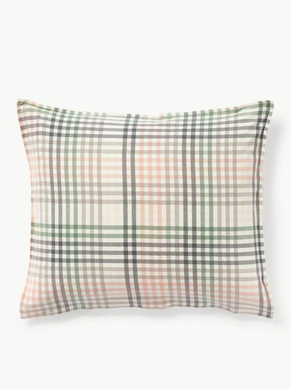 Geruite flanellen kussenhoes Eli^Westwing Collection Outlet