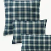 Geruite flanellen kussensloop Macy^Westwing Collection Sale