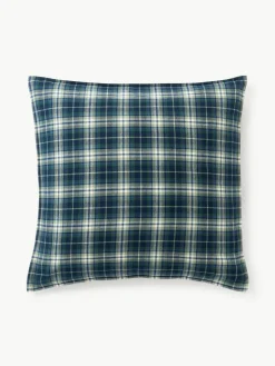 Geruite flanellen kussensloop Macy^Westwing Collection Sale