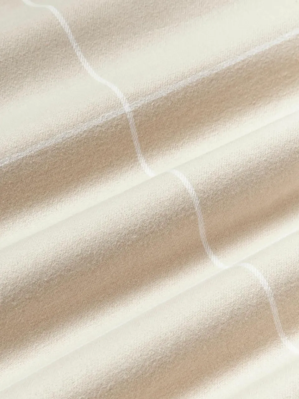 Geruite flanellen omkeerbare kussensloop Noelle van katoen^Westwing Collection Fashion