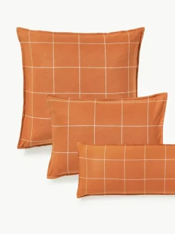Geruite flanellen omkeerbare kussensloop Noelle van katoen^Westwing Collection Hot