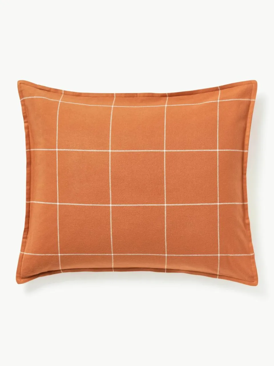Geruite flanellen omkeerbare kussensloop Noelle van katoen^Westwing Collection Hot