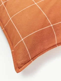 Geruite flanellen omkeerbare kussensloop Noelle van katoen^Westwing Collection Hot
