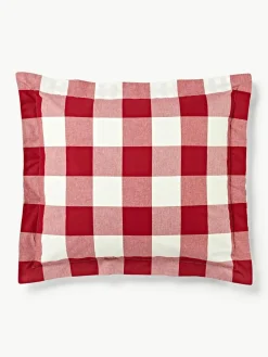 Geruite katoenen kussenhoes Nels^Westwing Collection Outlet