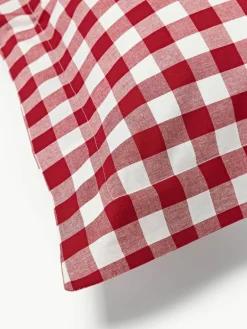 Geruite katoenen kussenhoes Nels^Westwing Collection Outlet