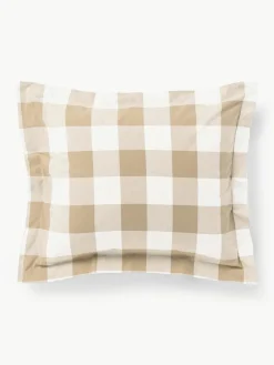 Geruite katoenen kussensloop Nels^Westwing Collection Clearance
