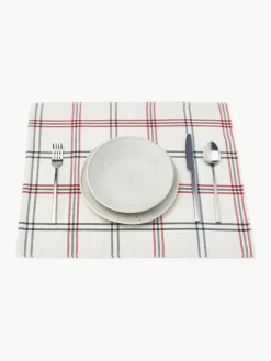 Geruite placemats Aster, 2 stuks^Westwing Collection Fashion