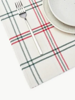 Geruite placemats Aster, 2 stuks^Westwing Collection Fashion