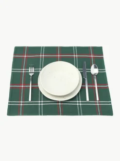 Geruite placemats Aster, 2 stuks^Westwing Collection Fashion