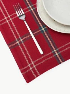 Geruite placemats Aster, 2 stuks^Westwing Collection Clearance