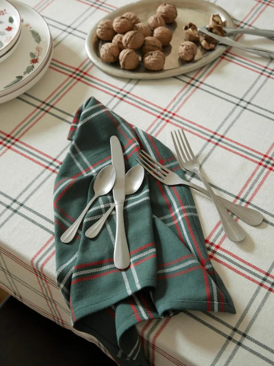 Geruite stoffen servetten Aster, 4 stuks^Westwing Collection Hot