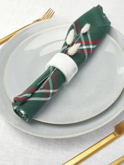 Geruite stoffen servetten Aster, 4 stuks^Westwing Collection Hot