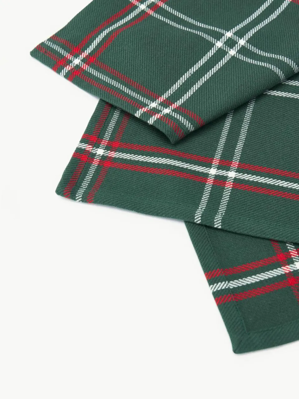 Geruite stoffen servetten Aster, 4 stuks^Westwing Collection Hot