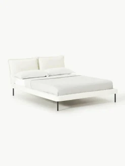 Gestoffeerd bed Amelia van teddy bouclé^Westwing Collection Clearance