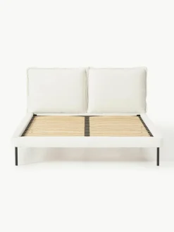 Gestoffeerd bed Amelia van teddy bouclé^Westwing Collection Clearance