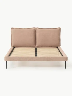 Gestoffeerd bed Amelia van teddy bouclé^Westwing Collection Sale