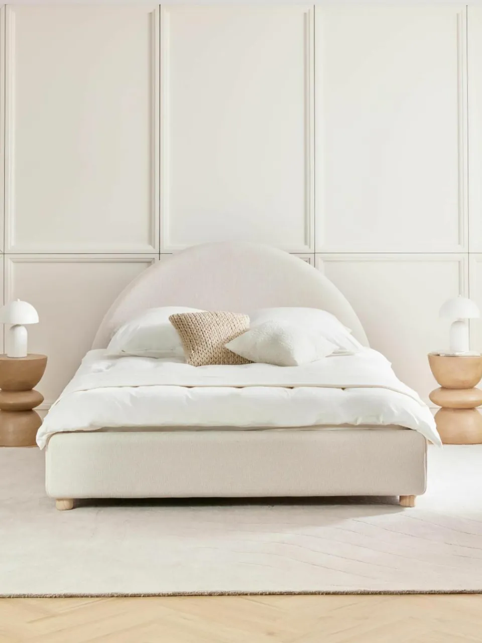Gestoffeerd bed Ebba met opbergruimte^Westwing Collection Online