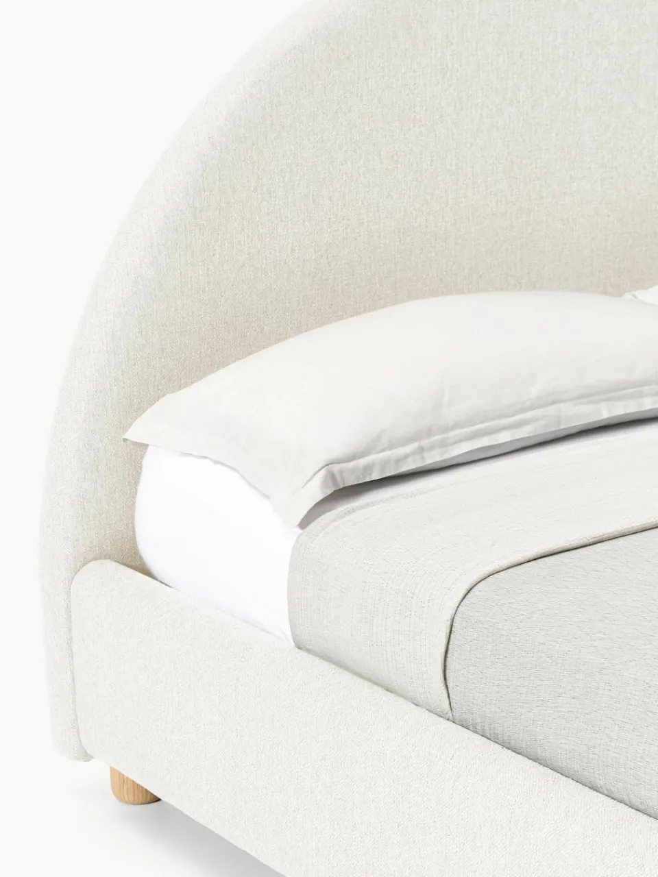 Gestoffeerd bed Ebba met opbergruimte^Westwing Collection Online