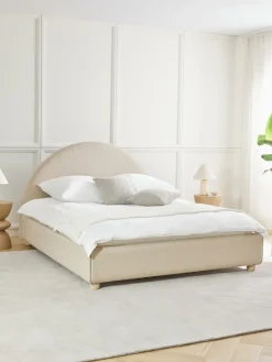 Gestoffeerd bed Ebba met opbergruimte^Westwing Collection Discount