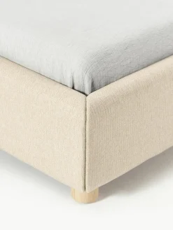 Gestoffeerd bed Ebba met opbergruimte^Westwing Collection Discount