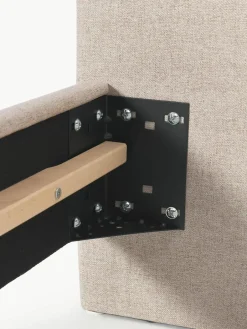 Gestoffeerd bed Giulia met houten poten^Westwing Collection Best