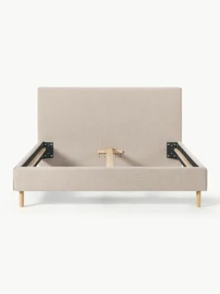 Gestoffeerd bed Giulia met houten poten^Westwing Collection Best