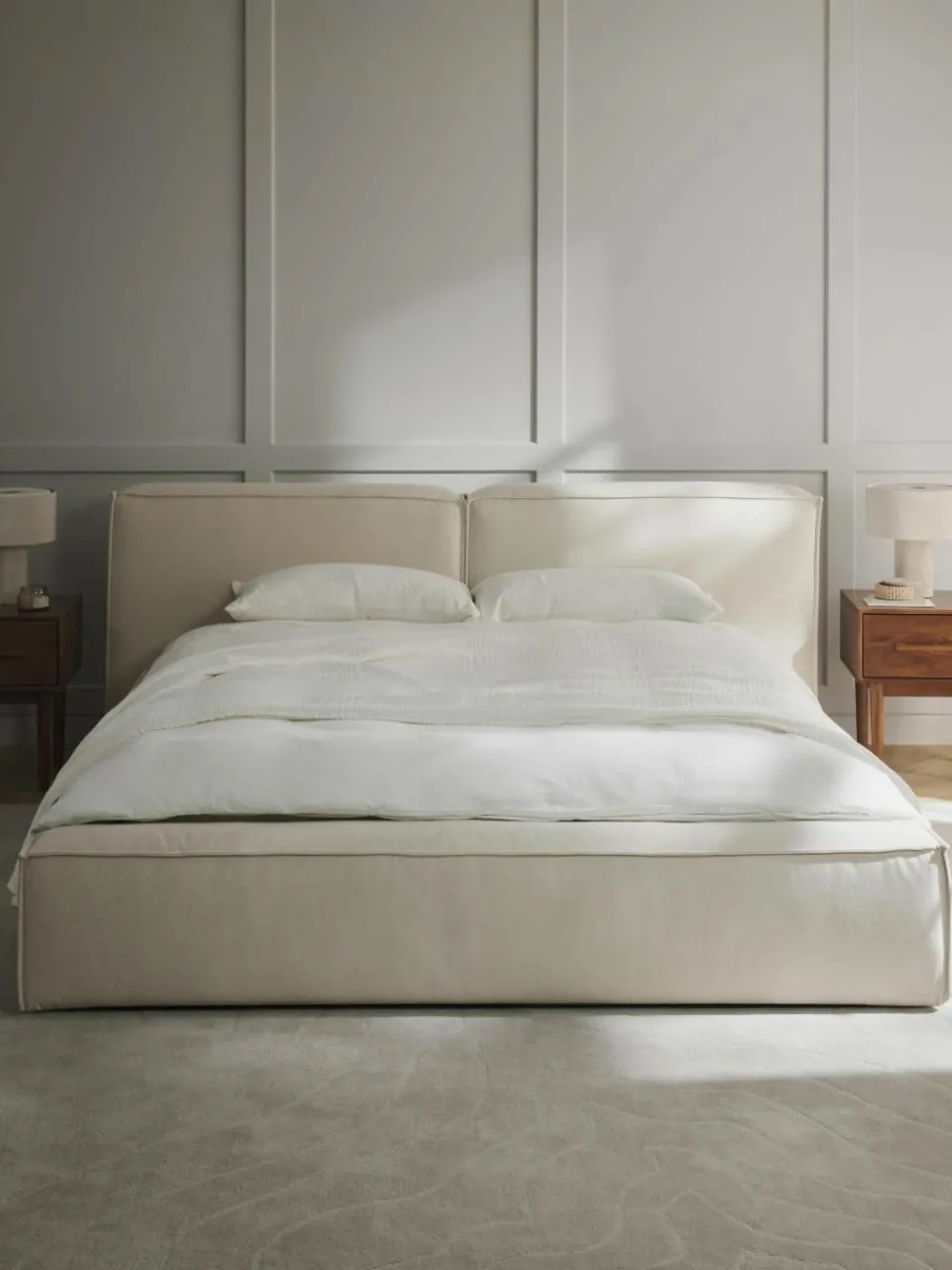 Gestoffeerd bed Lennon^Westwing Collection Sale