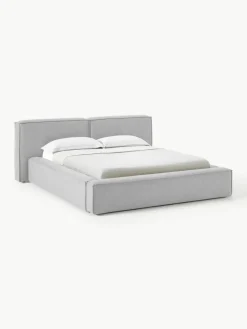 Gestoffeerd bed Lennon met opbergruimte^Westwing Collection Fashion