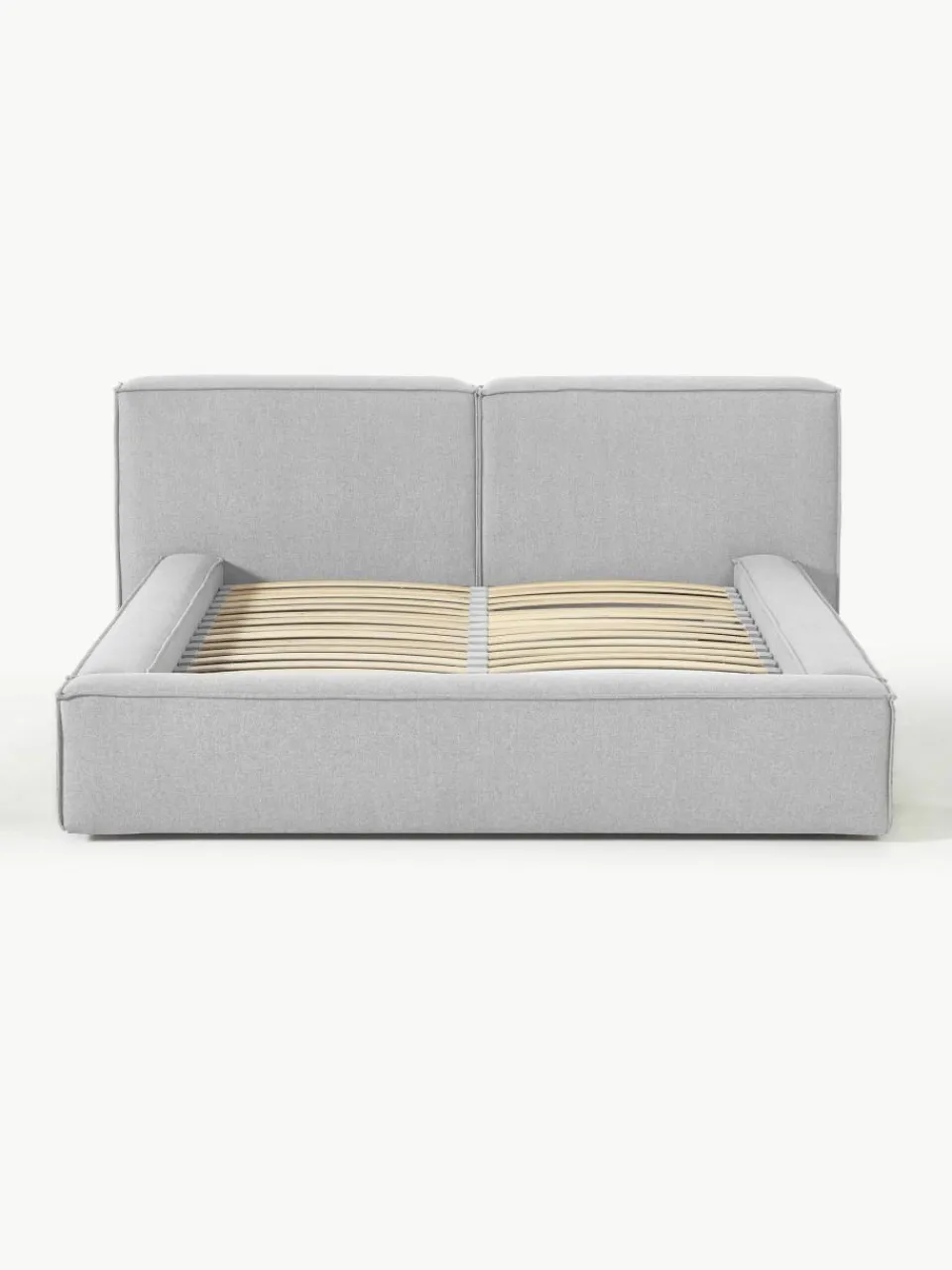 Gestoffeerd bed Lennon met opbergruimte^Westwing Collection Fashion
