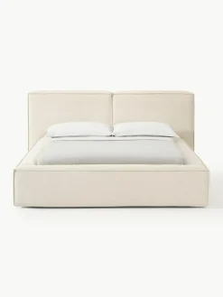 Gestoffeerd bed Lennon met opbergruimte^Westwing Collection New