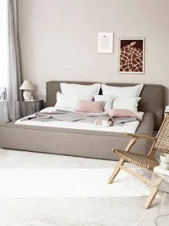 Gestoffeerd bed Lennon met opbergfunctie^Westwing Collection Discount