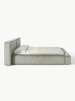 Gestoffeerd bed Lennon van corduroy^Westwing Collection Hot