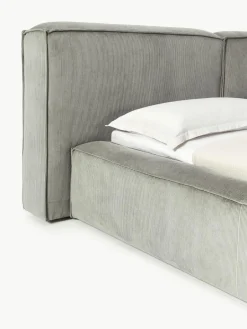 Gestoffeerd bed Lennon van corduroy^Westwing Collection Hot