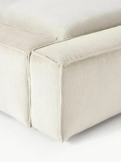 Gestoffeerd bed Lennon van corduroy met opbergfunctie^Westwing Collection Best