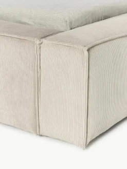 Gestoffeerd bed Lennon van corduroy^Westwing Collection New
