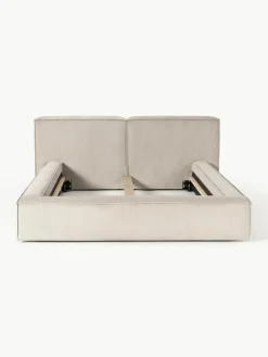 Gestoffeerd bed Lennon van corduroy^Westwing Collection New