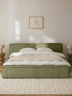 Gestoffeerd bed Lennon van corduroy^Westwing Collection Hot