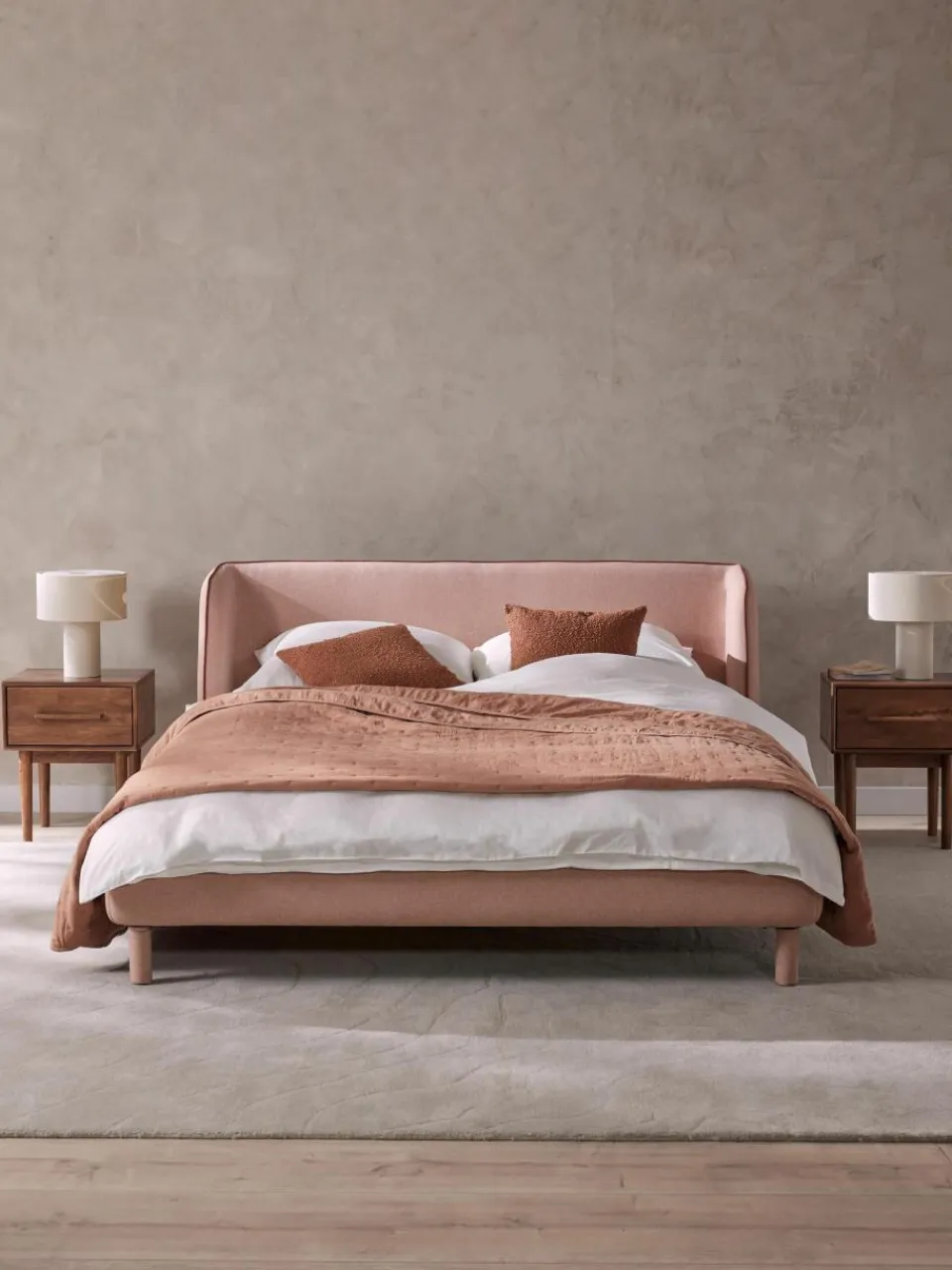 Gestoffeerd bed Luma met hoofdeinde^Westwing Collection Best