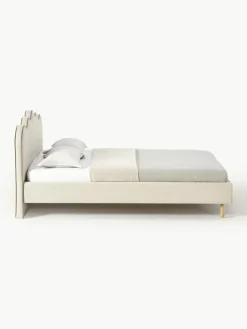 Gestoffeerd bed Romy met golvend hoofdeinde^Westwing Collection Online