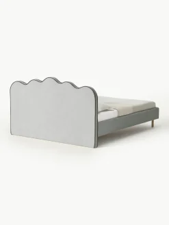 Gestoffeerd bed Romy met golvend hoofdeinde^Westwing Collection Fashion