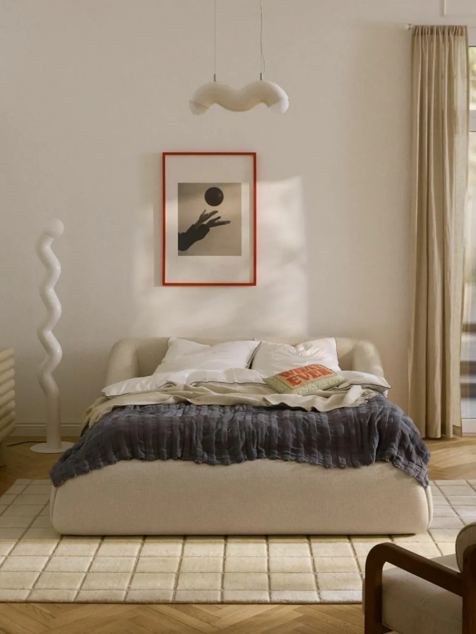 Gestoffeerd bed Sofia^Westwing Collection Best