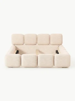 Gestoffeerd bed Tayla gemaakt van bouclé^Westwing Collection Fashion