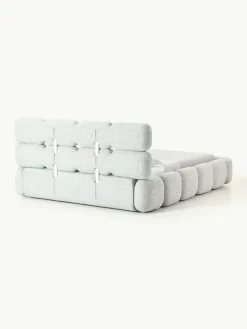 Gestoffeerd bed Tayla van bouclé met opbergruimte^Westwing Collection New